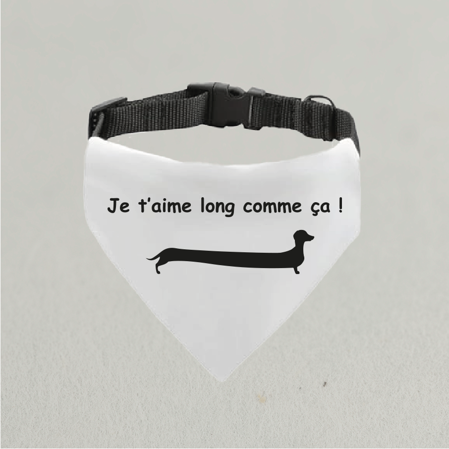 Bandana "Je t'aime long comme ça"