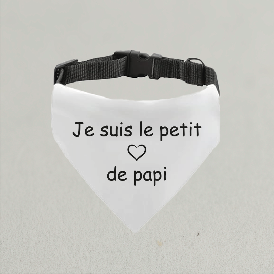 Bandana "Je suis le petit coeur de"